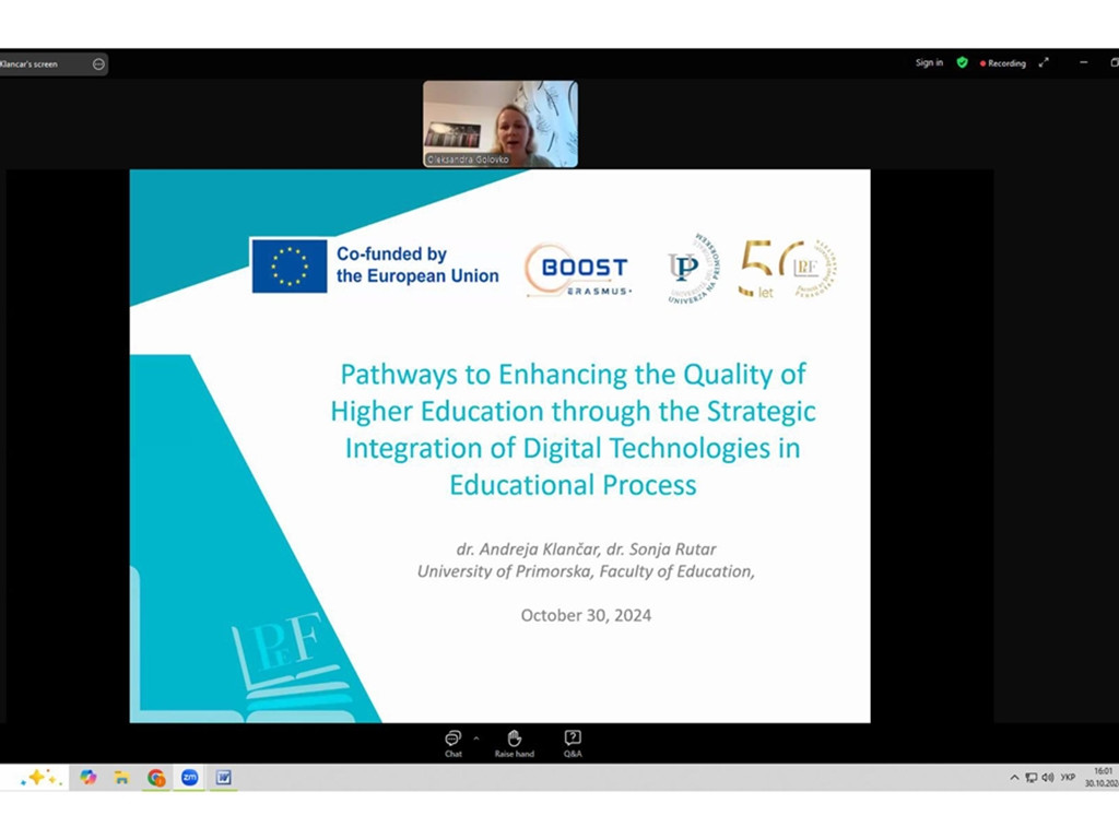 Долучились до вебінару міжнародного проєкту «Bringing Opportunities and Organizational Success To Small Local Universities in Ukraine»