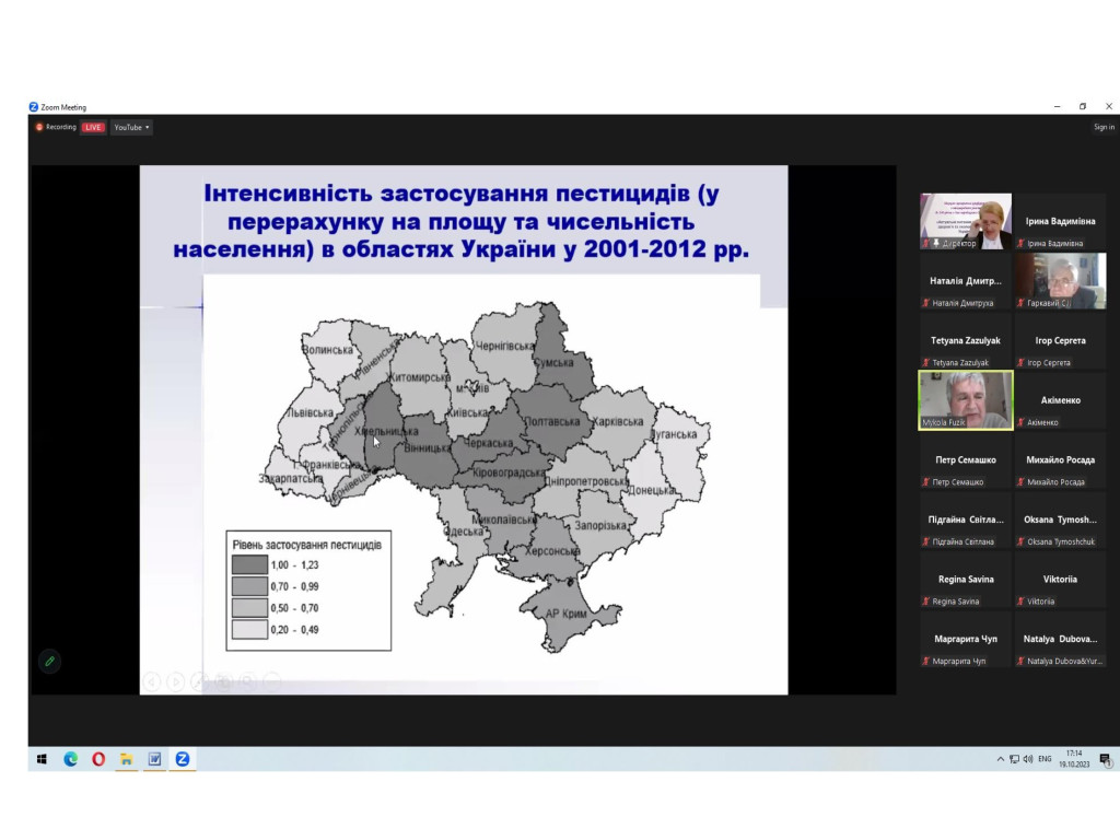 «Актуальні питання громадського здоров’я та екологічної безпеки України» (ХІХ Марзєєвські читання)